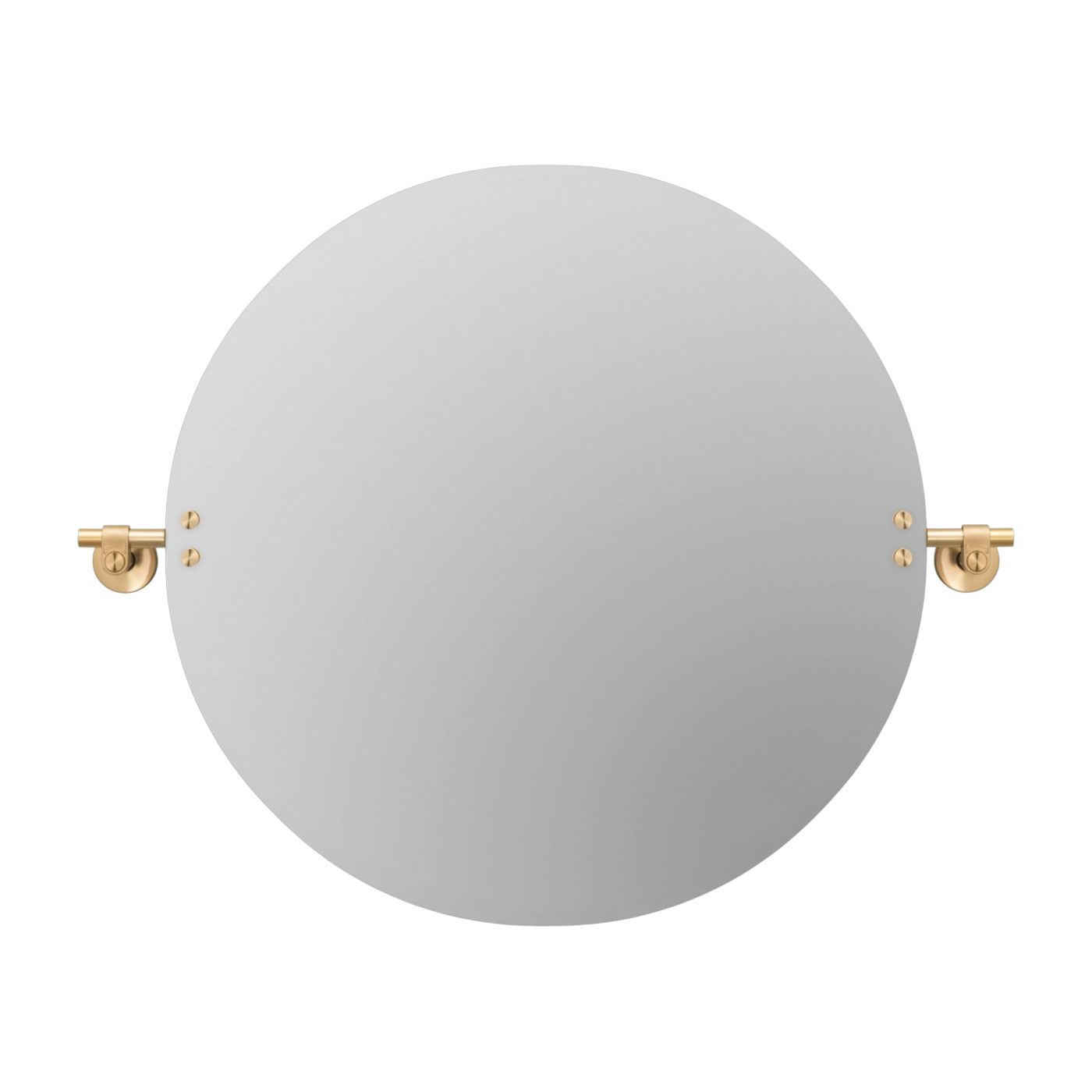 Miroir de salle de bain en métal massif laiton 60 cm - Buster+Punch