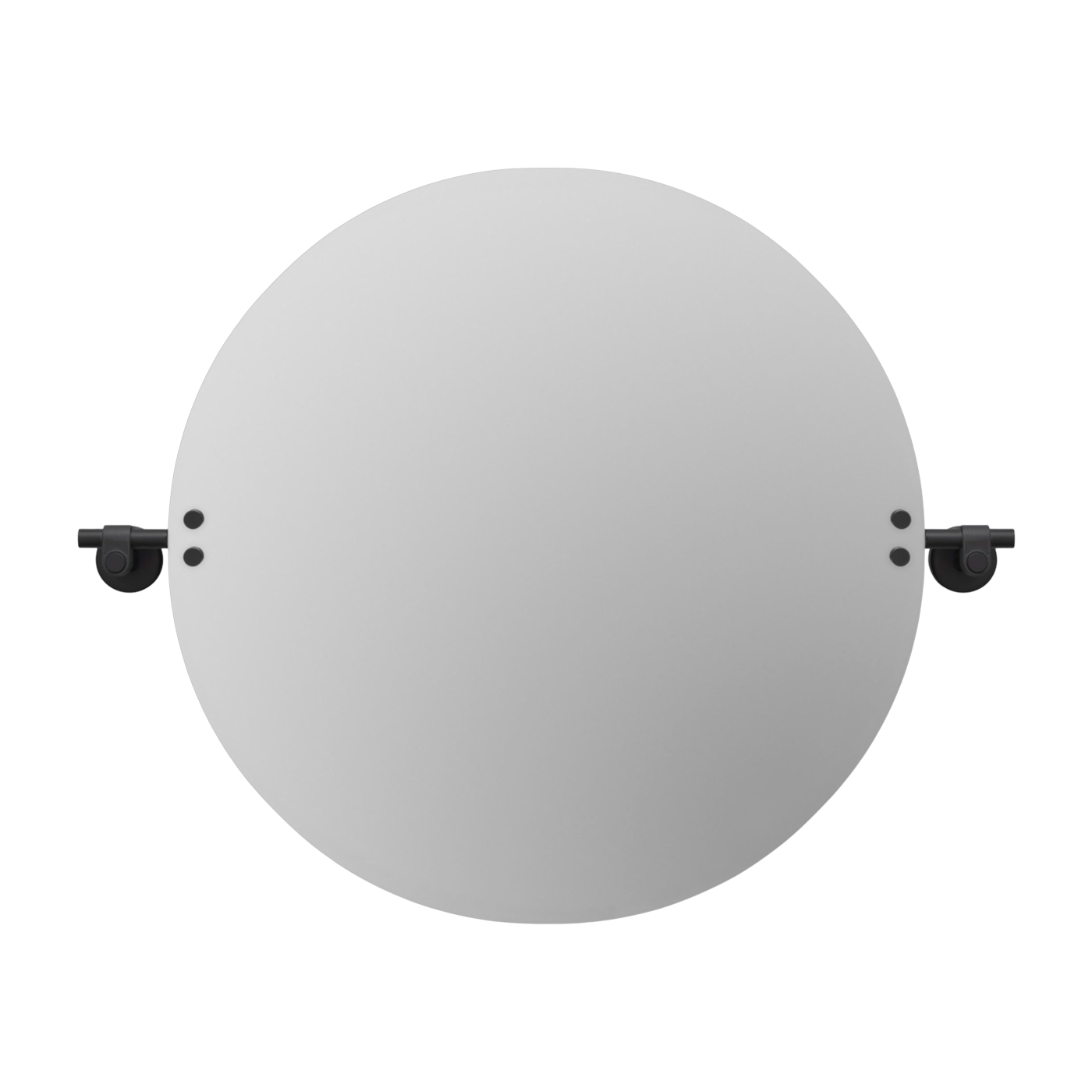 Miroir de salle de bain en métal massif noir 60 cm - Buster+Punch