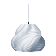 30 cm chrome pendant light Soft serve 03 - Crème atelier