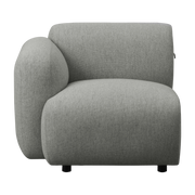 Módulo brazo izquierdo gris sofá modulable Swell 100 - Normann Copenhagen