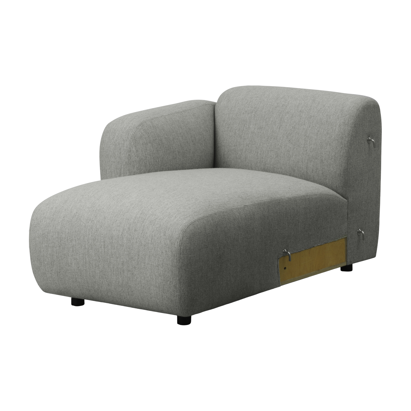 Modul méridienne linke Armlehne grau Swell modular sofa 400 -. Normann Copenhagen