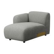 Module méridienne grey left arm Swell modular sofa 400 - Normann Copenhagen