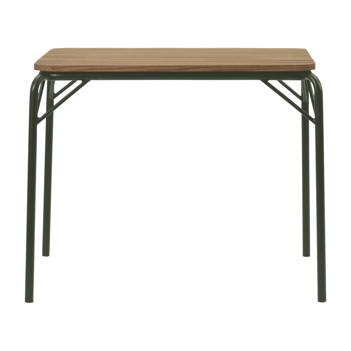Dark green steel outdoor dining table 80 cm Robinia Vig - Normann Copenhagen