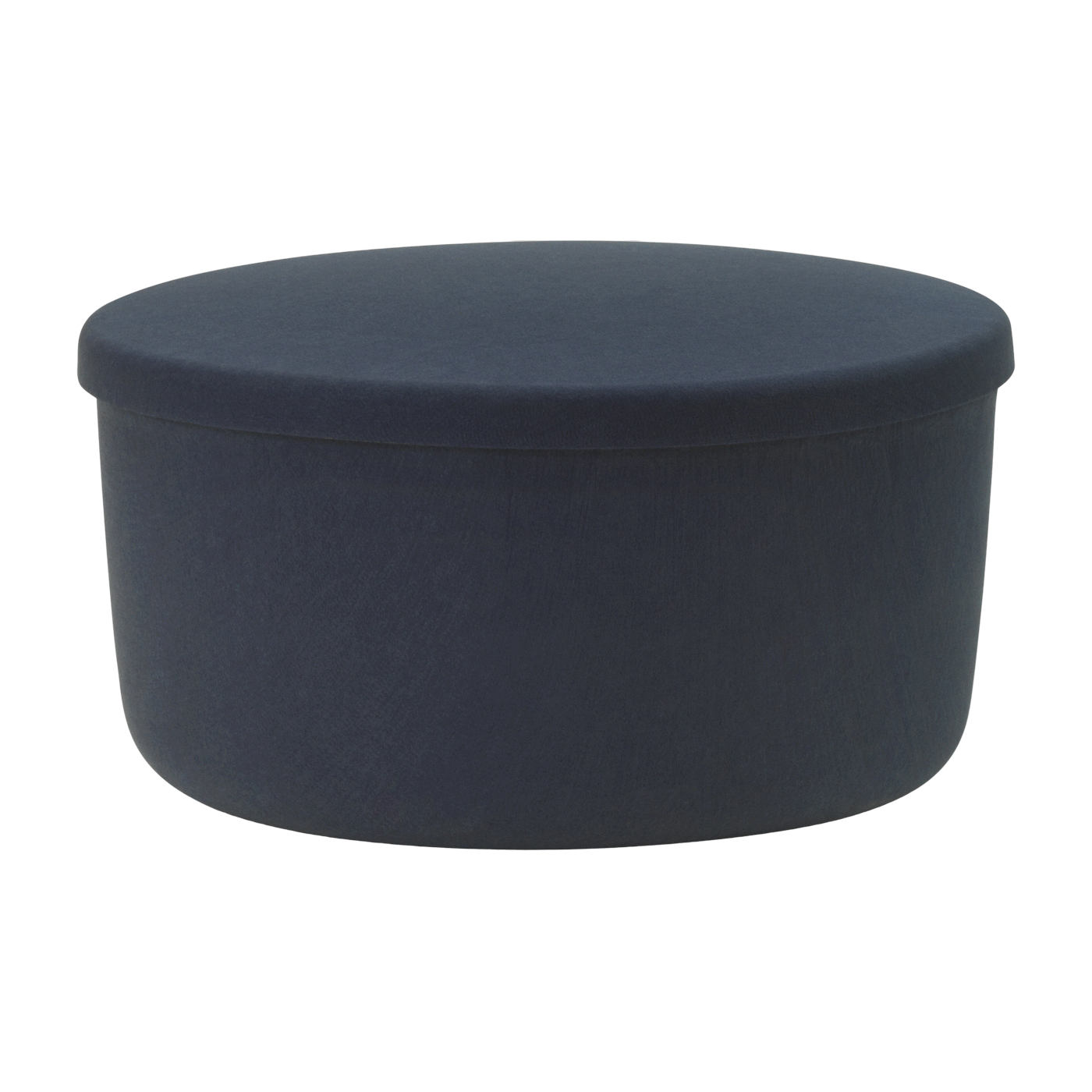 Pouf portaoggetti in feltro blu acciaio 72 cm Hide storage - Normann Copenhagen
