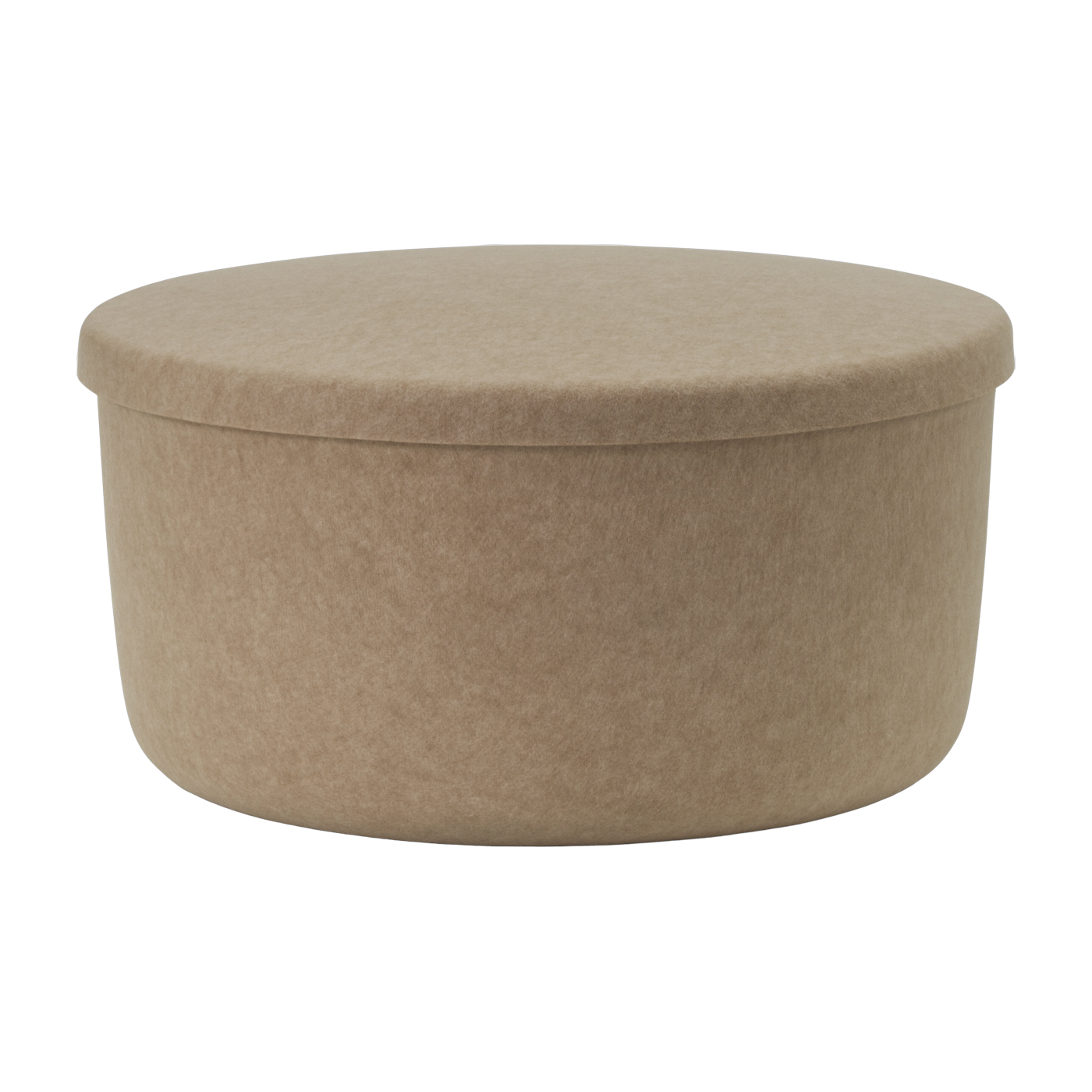 Pouf de rangement en feutre sable 72 cm Hide storage - Normann Copenhagen