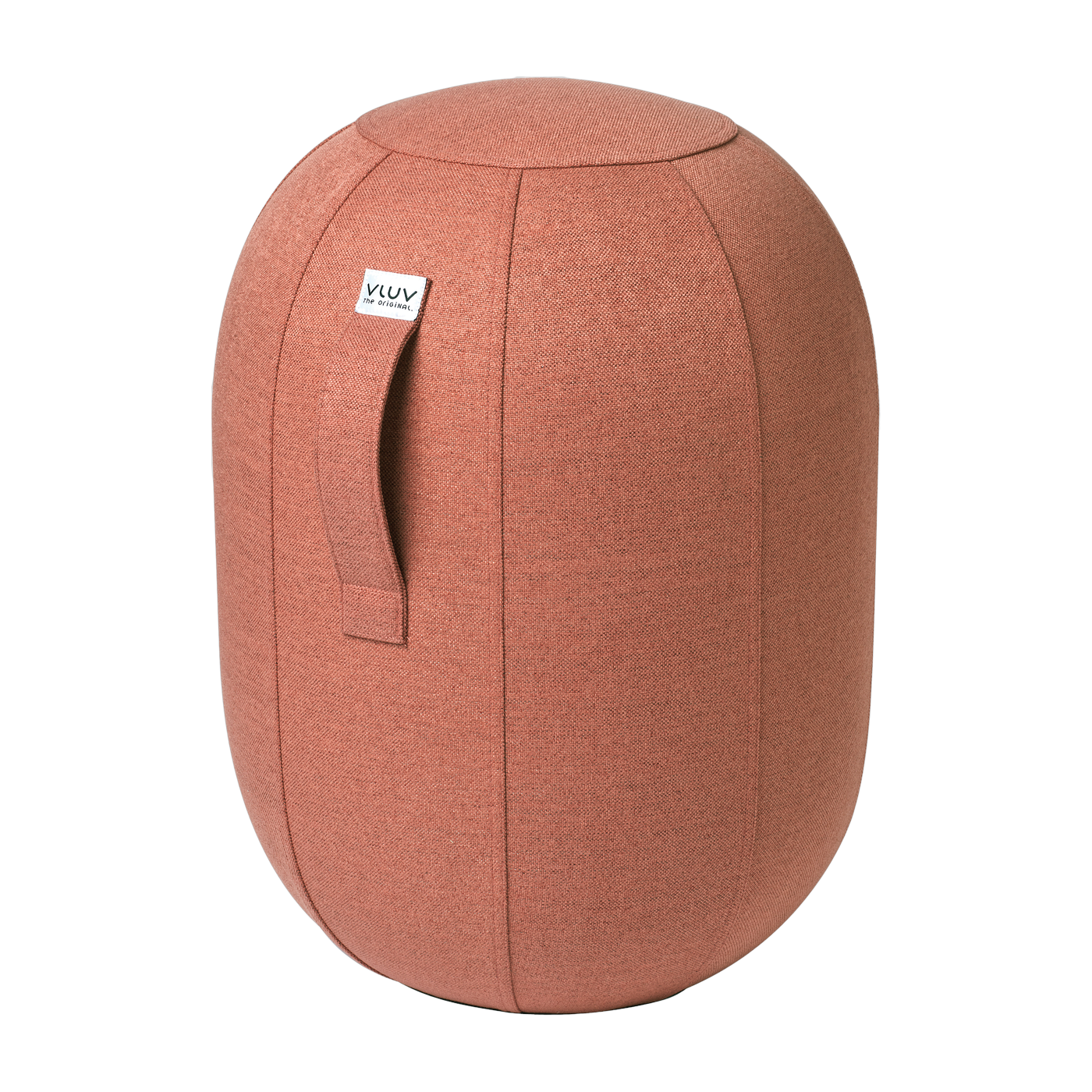 Seduta ergonomica in morbido tessuto color salmone Kapsul Sova - Vluv
