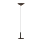 Lampadaire en bronze nickel satiné 31 x 190 cm Fly - Contardi