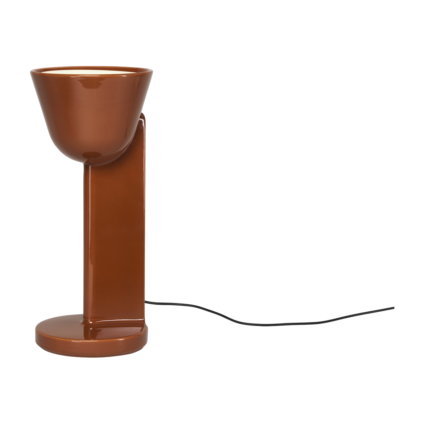 Lampada da tavolo in ceramica rosso ruggine 50 cm Ceramic Up - Flos
