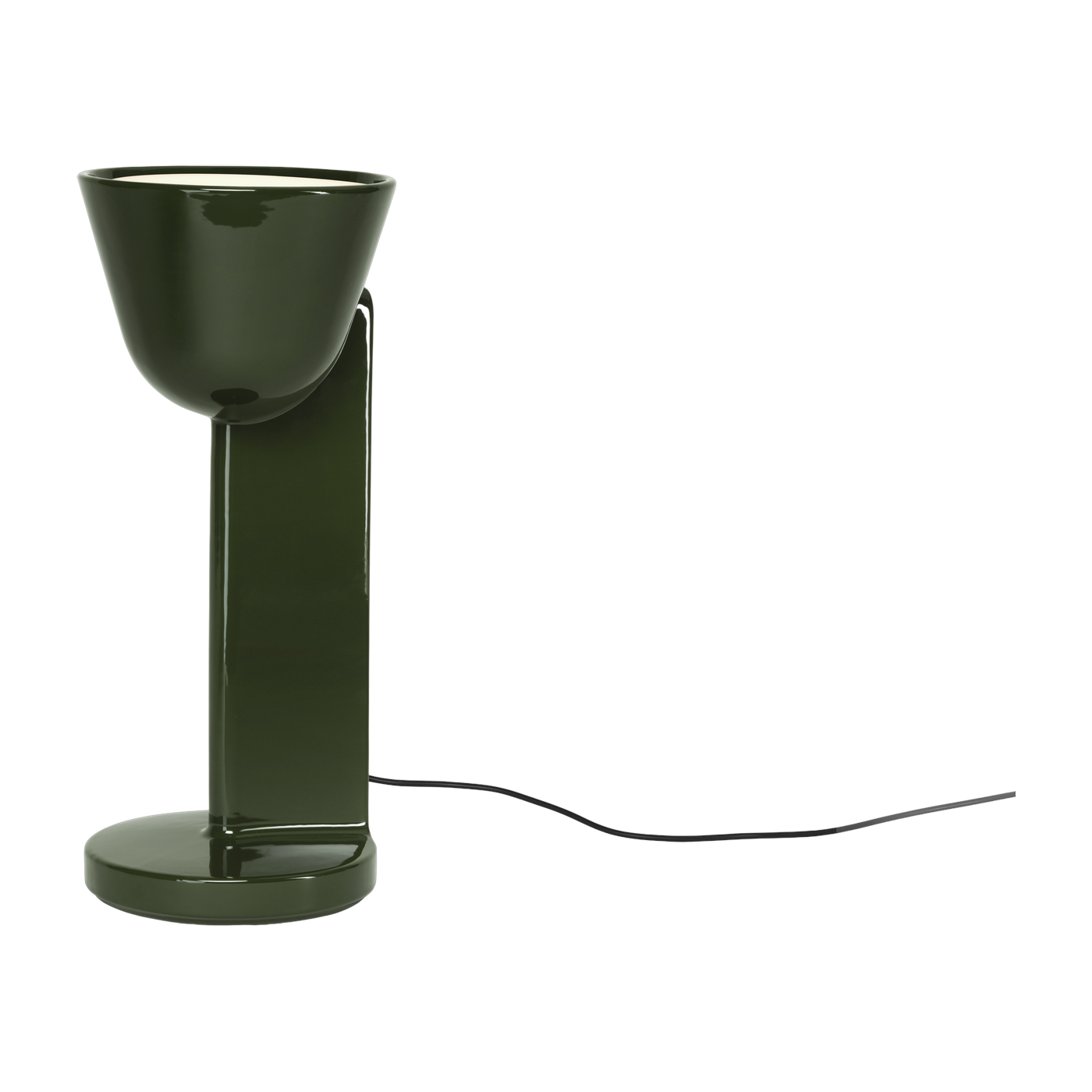 Lampada da tavolo in ceramica verde mousse 50 cm Céramique Up - Flos