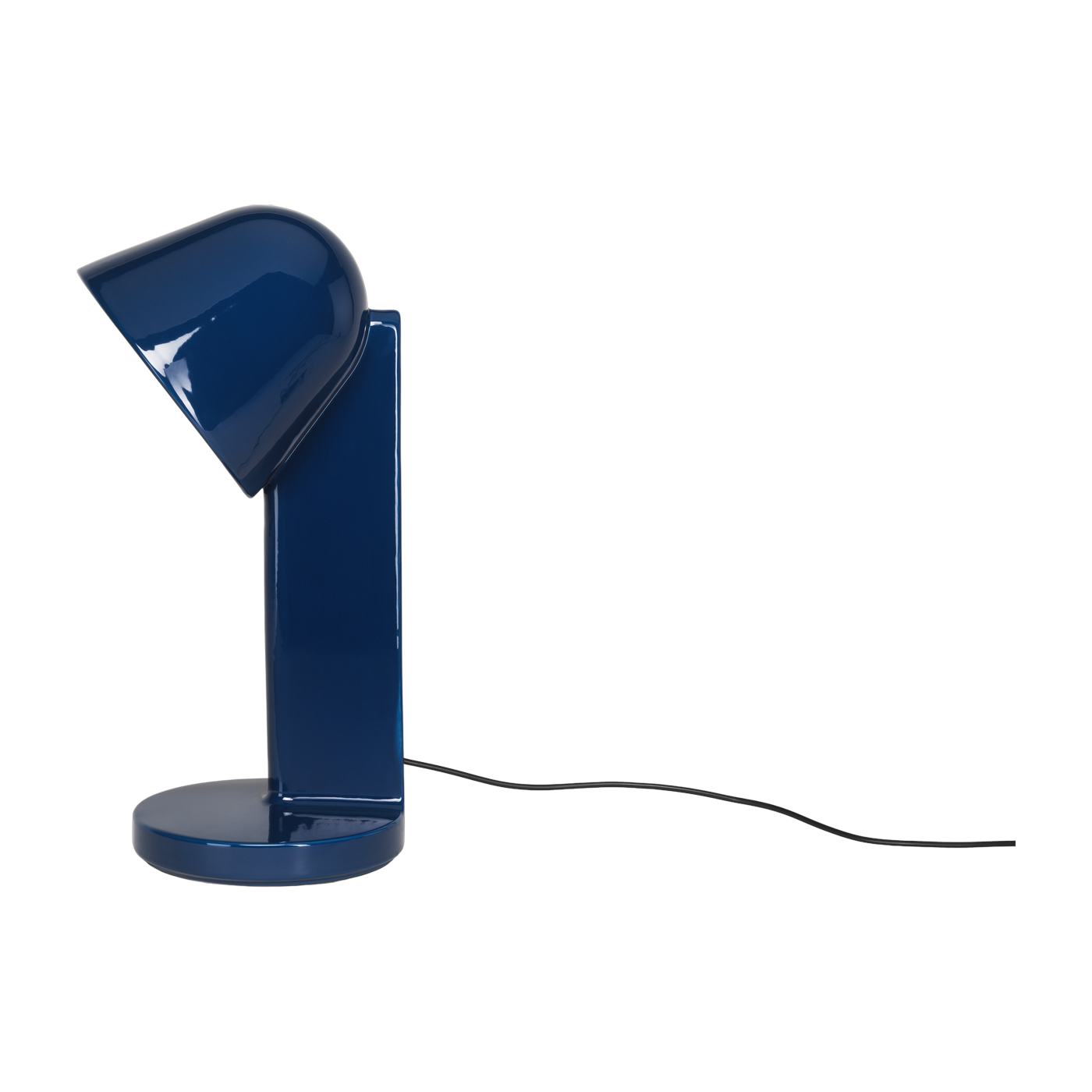 Lampada da tavolo Céramique Down da 50 cm in ceramica blu marino Flos