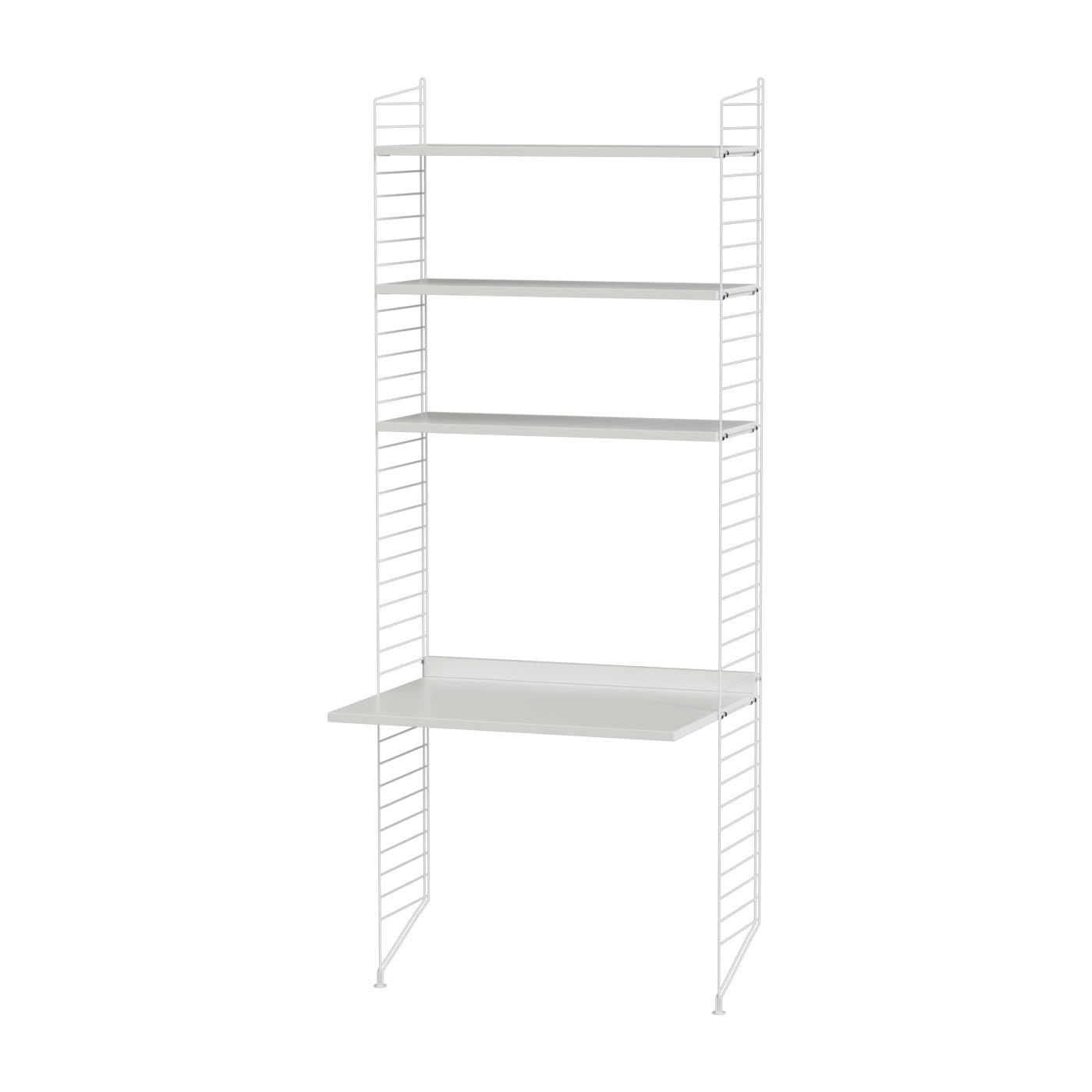 Bureau modulable blanc 80 x 200 x 58 cm Combinaison A - String furniture