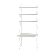 Bureau modular weiß 80 x 200 x 58 cm Kombination A - String furniture