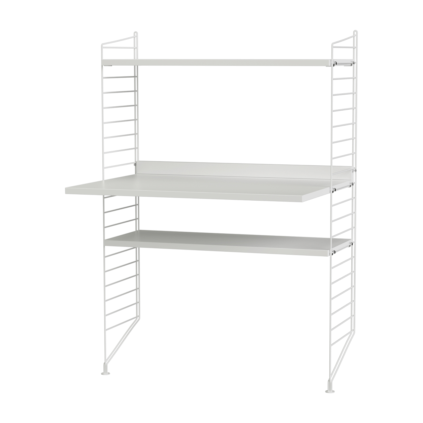 Bureau modulare bianco 80 x 115 x 58 cm H - Combinazione String furniture