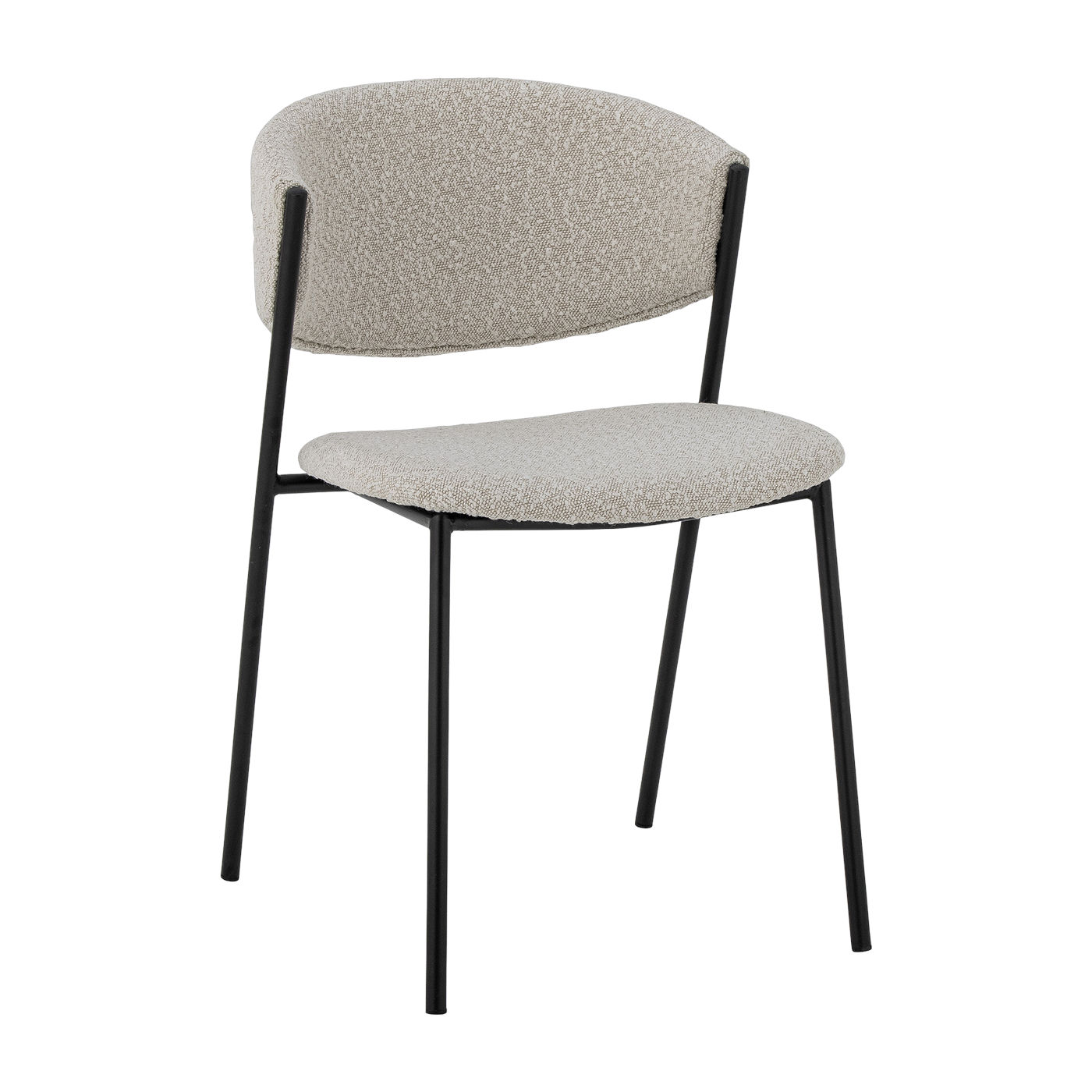 Marlo dining chair in bouclé fabric - Bloomingville