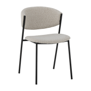 Marlo dining chair in bouclé fabric - Bloomingville