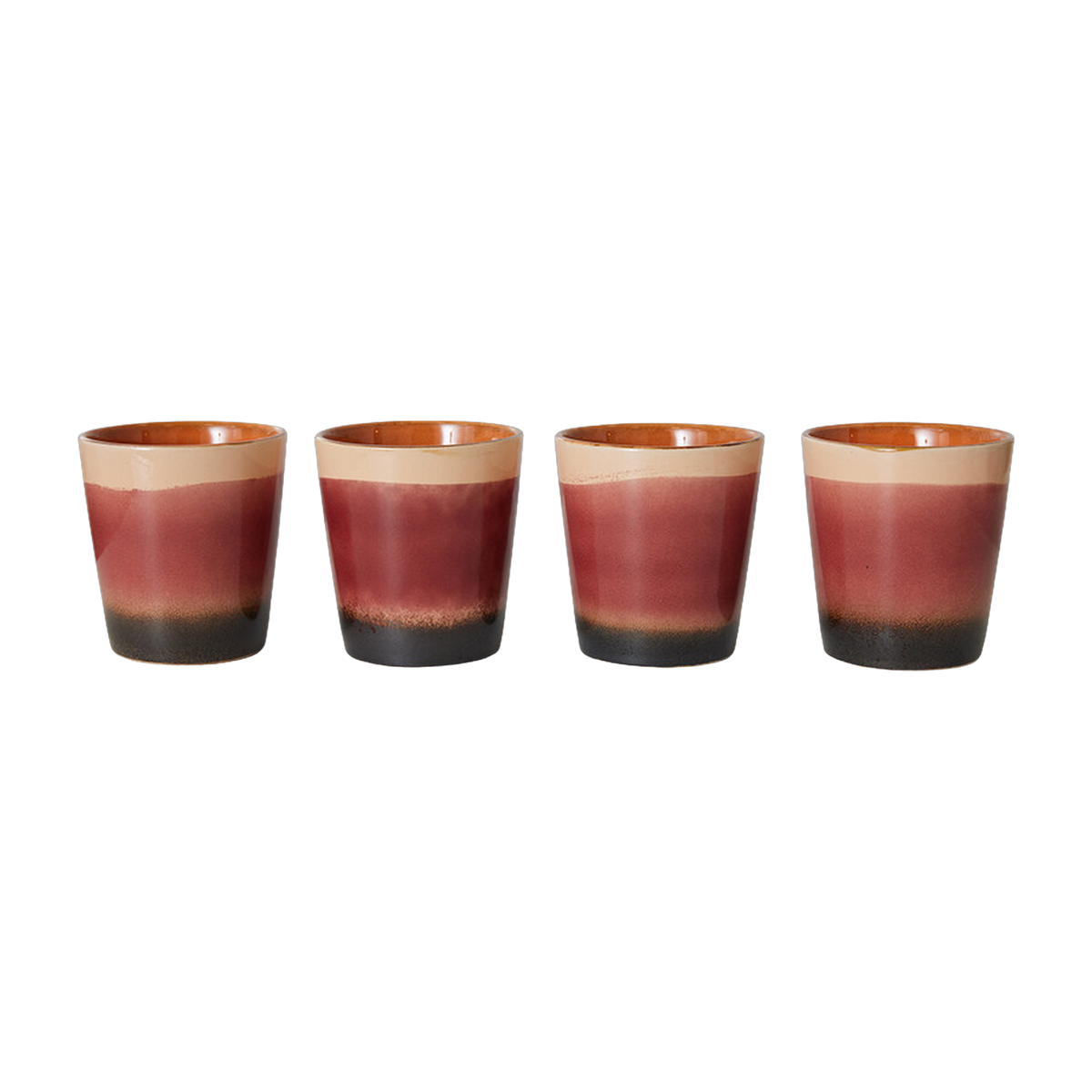 Stoneware Coffee Cup in Pink 230ml Rise - HKLIVING