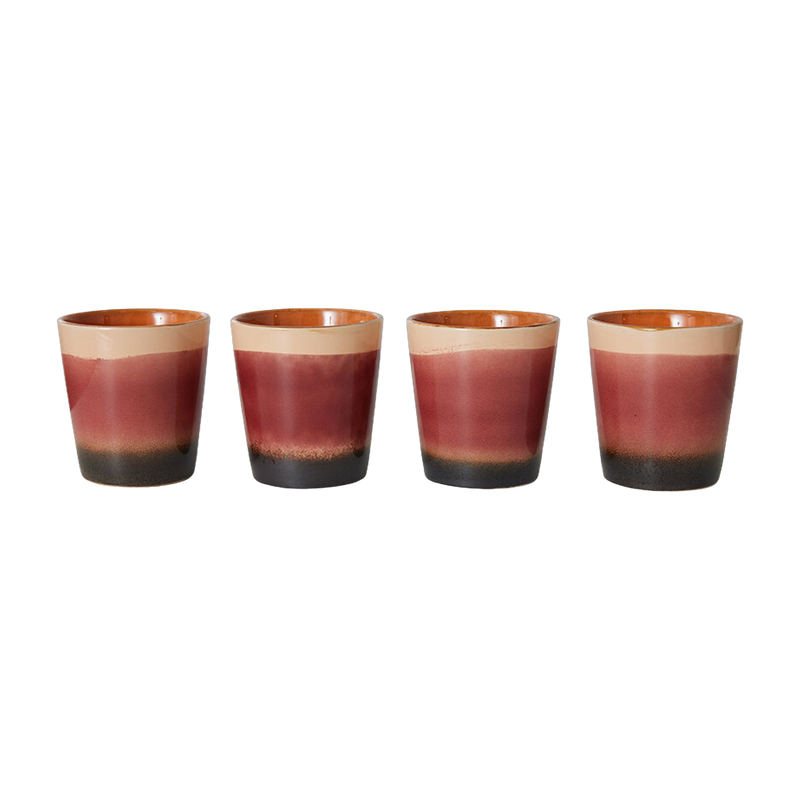 Rise pink stoneware coffee cup 230ml - HKLIVING