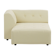 Modulo méridienne a sinistra in côtela velour bianco Hay - HKliving