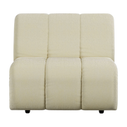 Modulo divano medio in velluto a coste color crema Hay - HKliving