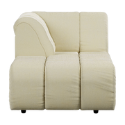 Element Left Divan cream Corduroy Rib Hay - HKliving