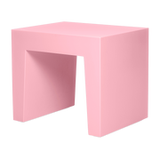 Tabouret polyvalent en polypropylène rose Concrete seat - Fatboy