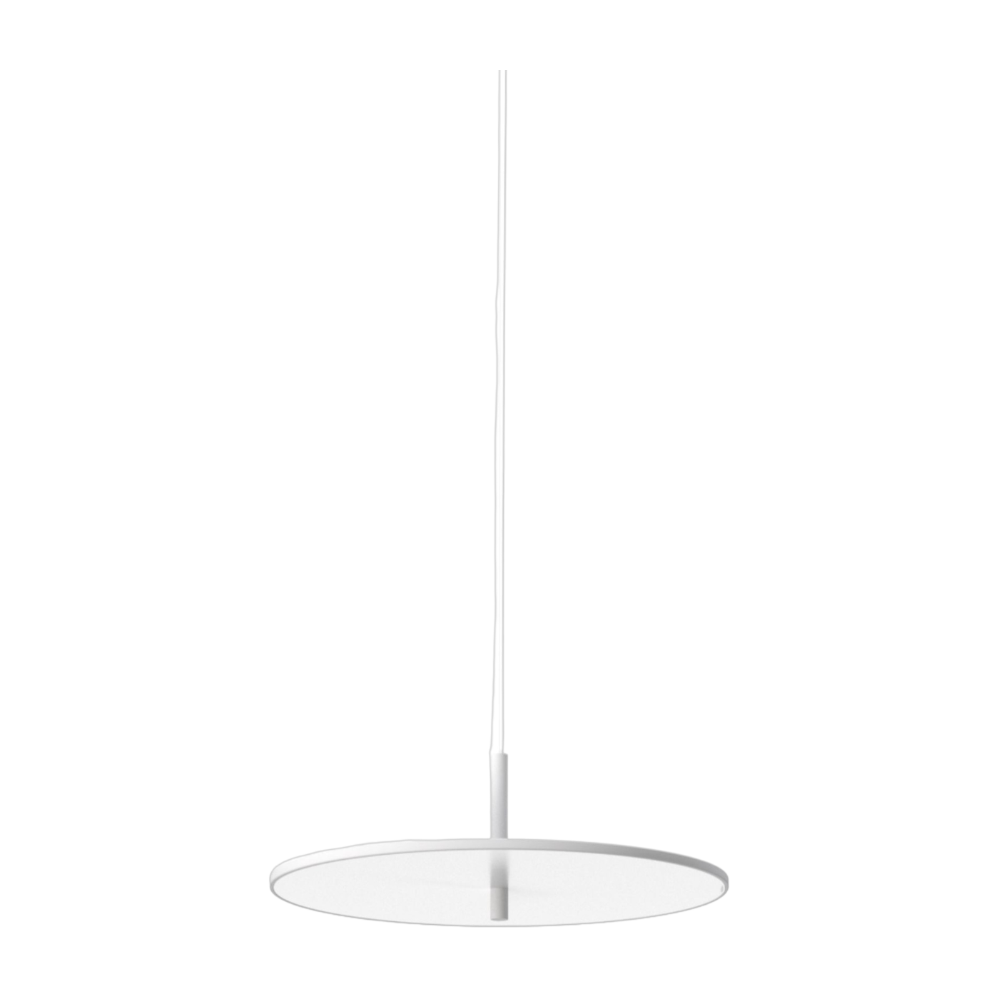 My Disc - Hängeleuchte aus mattweiß lackiertem Aluminium 60 cm Flos