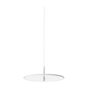 60 cm matt white painted aluminum pendant My Disc - Flos