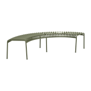 Set de 2 bancs de jardin à 6 pieds en métal vert olive Palissade - HAY