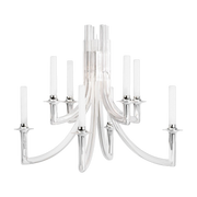 Khan transparent polycarbonate chandelier - Kartell