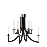 Lámpara de araña de policarbonato negro Khan - Kartell
