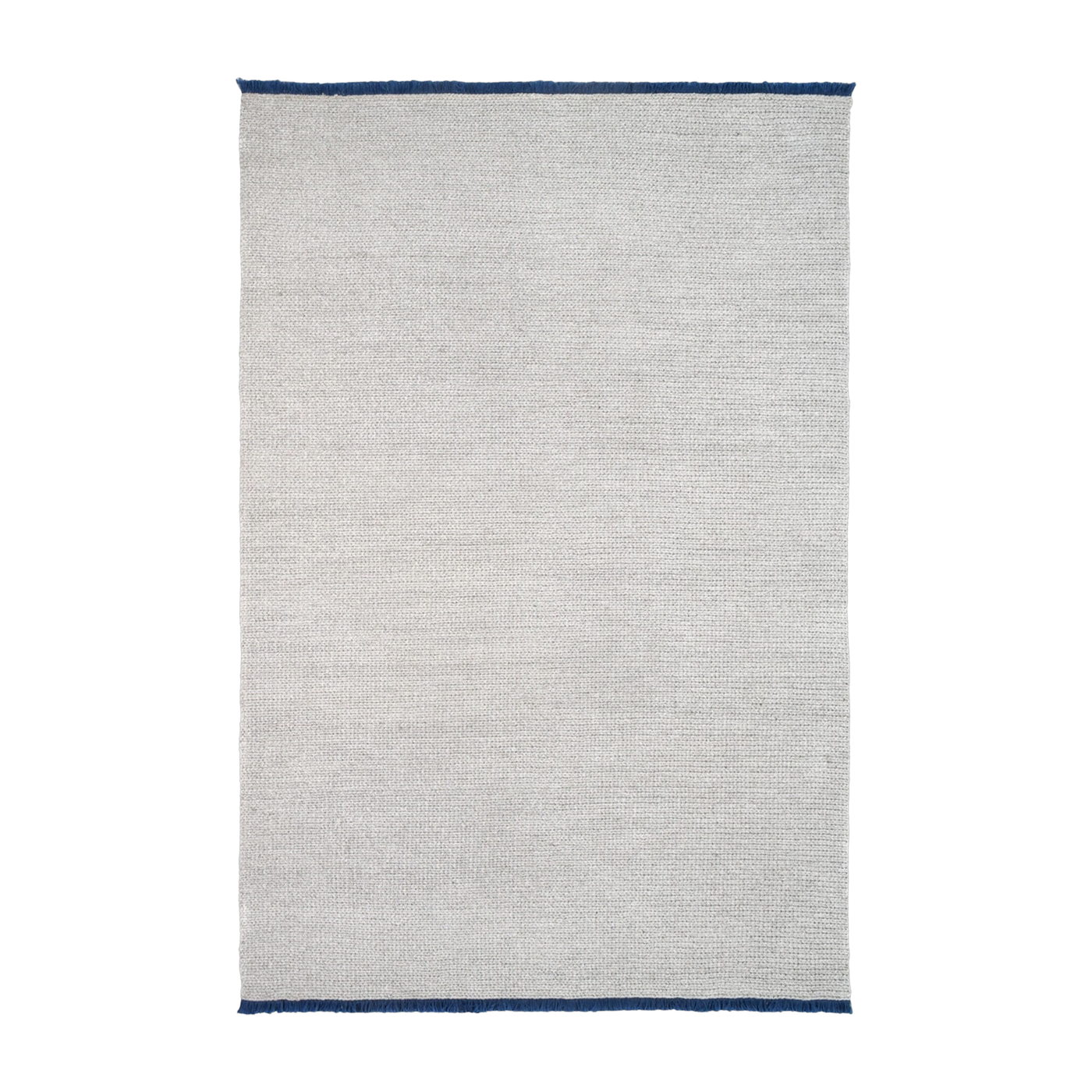 Grey PET carpet with blue fringe 360 x 240 cm K-LIM - Kartell