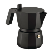 3-cup espresso maker, black Moka - Alessi