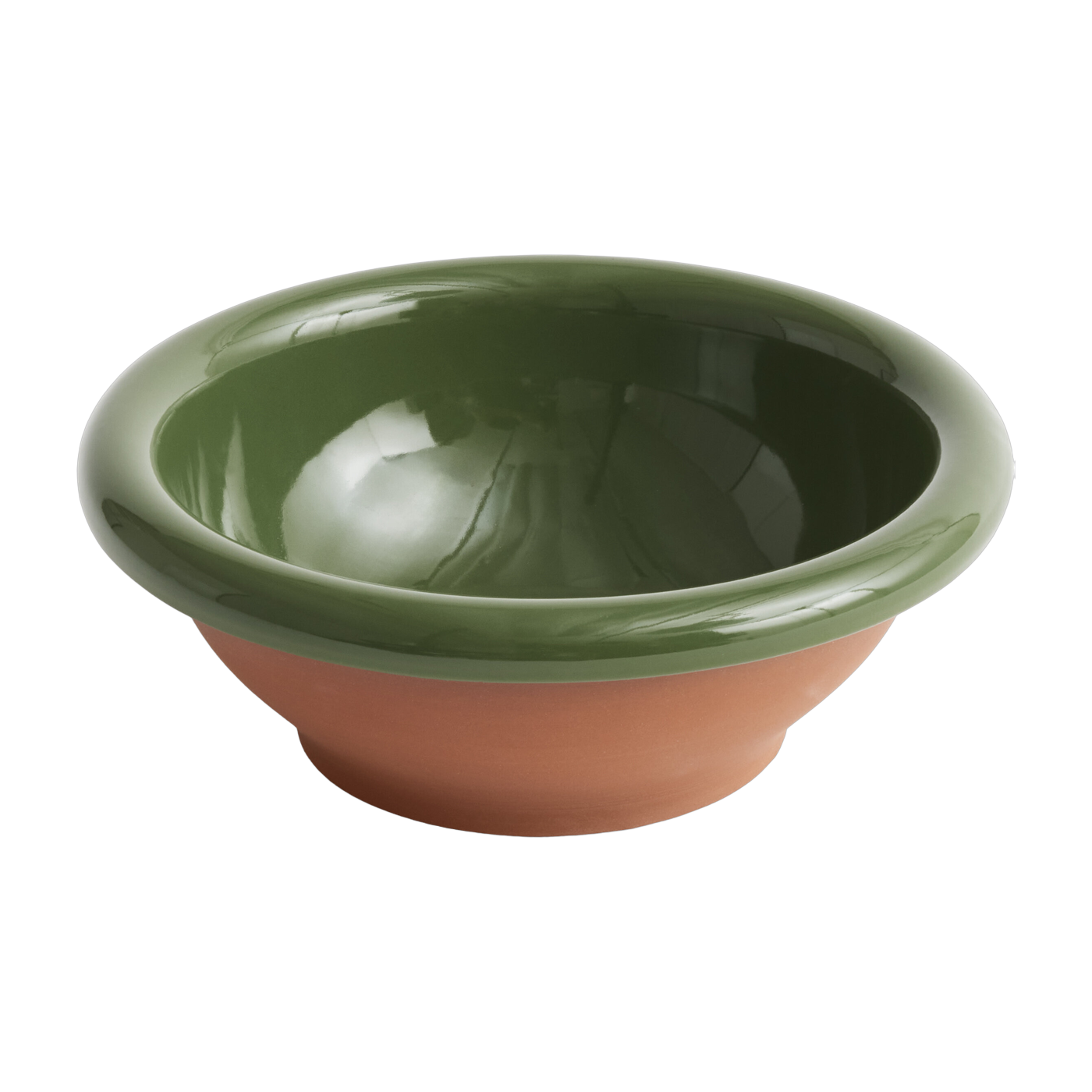 Green terracotta salad bowl 21 cm Barro - Hay