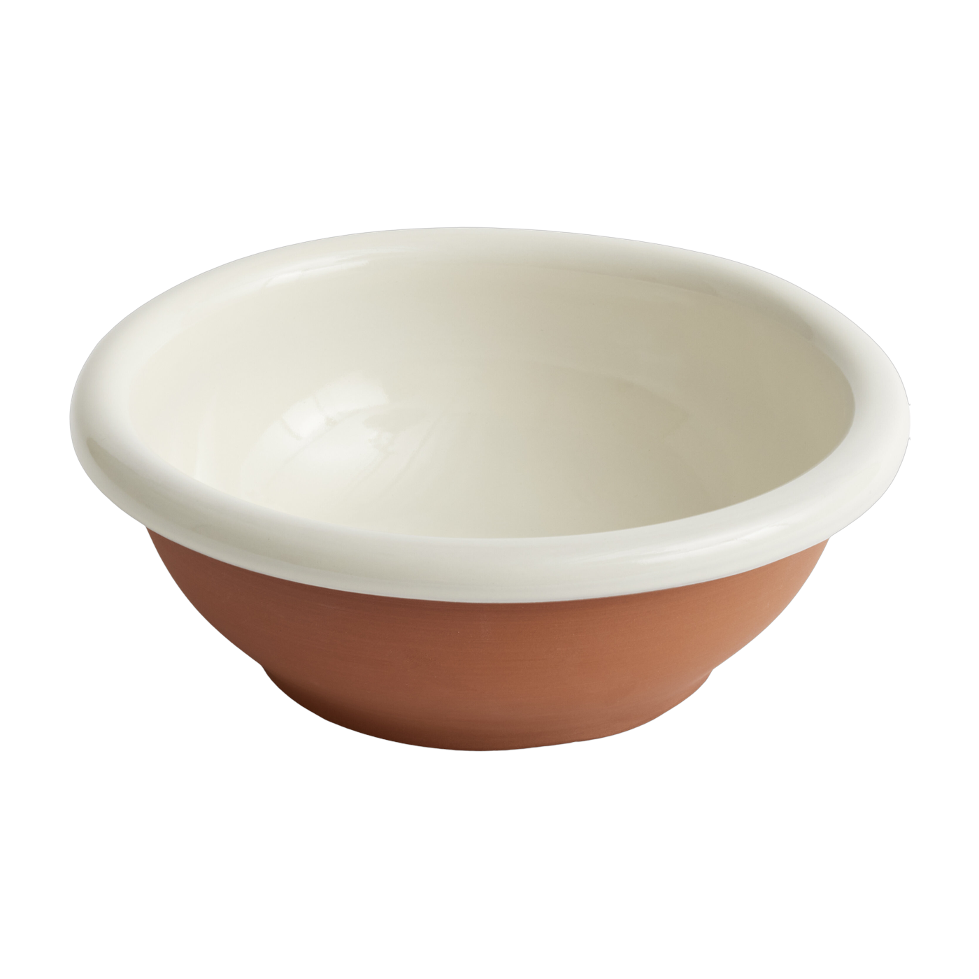 Off-white terracotta salad bowl 26 cm Barro - Hay