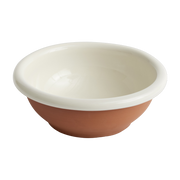 Salatschüssel aus Terrakotta in off-white 26 cm Barro -. Hay
