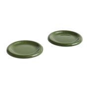 Ensemble set di due piatti da 18 cm in terracotta verde Barro - Hay