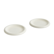 Ensemble de deux assiettes en terre cuite blanc cassé 18 cm Barro - Hay