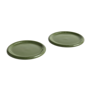 Ensemble di due piatti in terracotta verde da 24 cm Barro - Hay