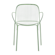 Gartenstuhl mit Armlehne aus grünem Stahl 79 cm Hiray -. Kartell