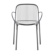 Silla de jardín con reposabrazos de acero negro 79 cm Hiray - Kartell