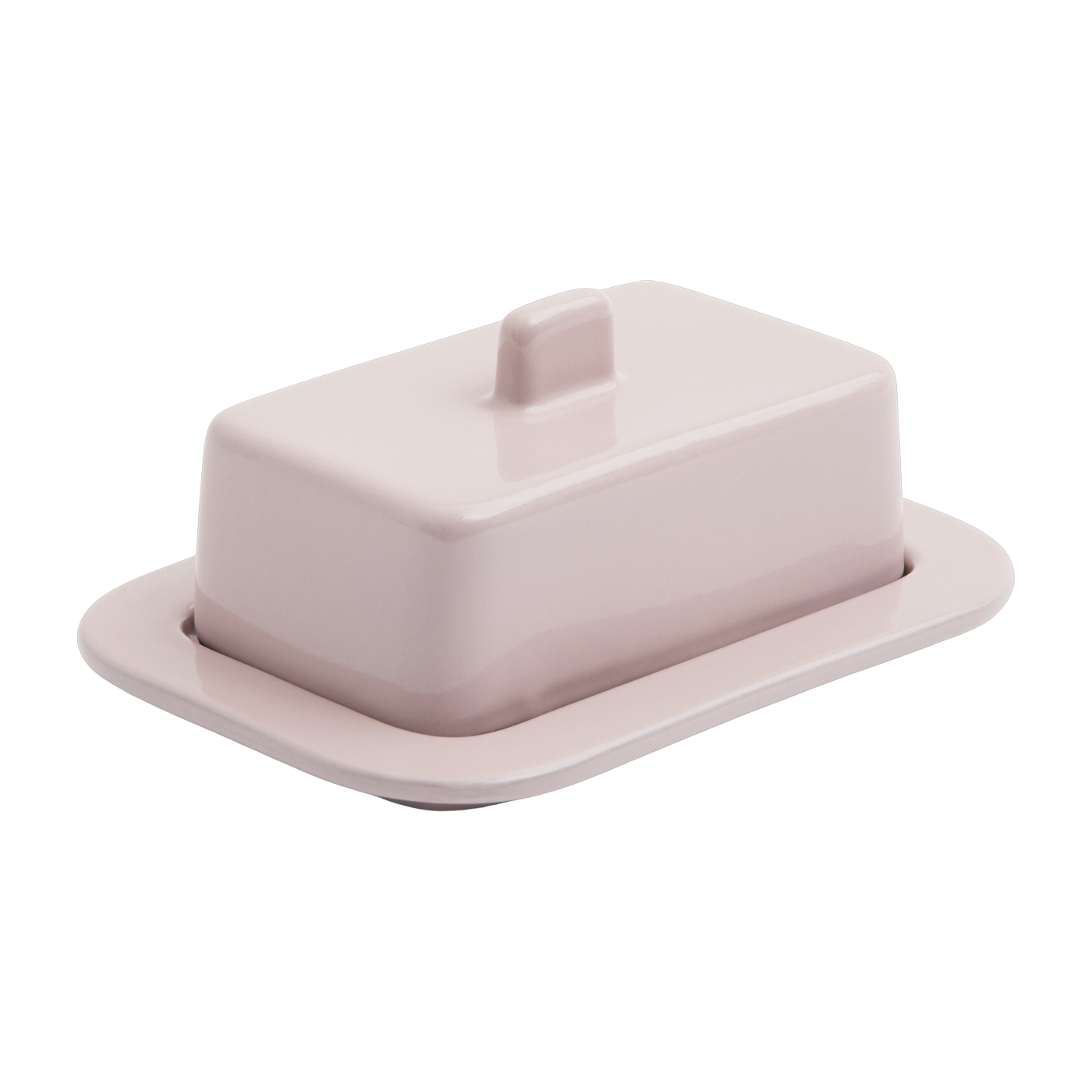Light pink terracotta butter dish Barro - Hay