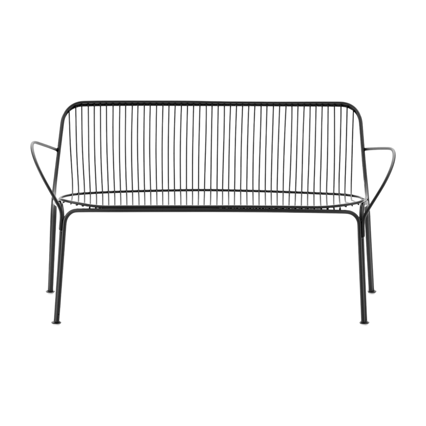 Canapé de jardin en acier noir 121 cm Hiray - Kartell