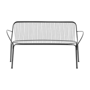Black steel garden sofa 121 cm Hiray - Kartell