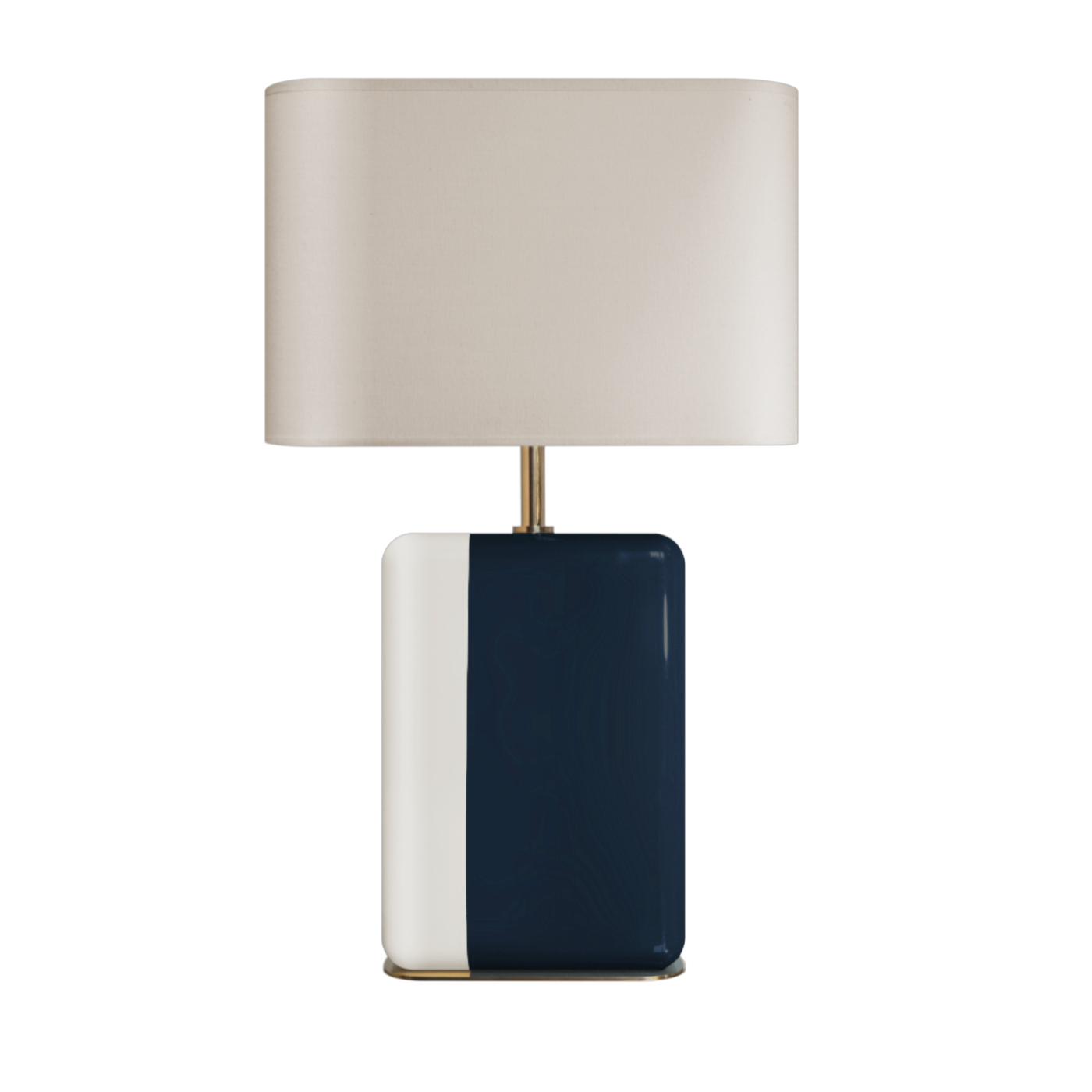 Lampada da tavolo Bourbon in legno laccato color avorio marino. RED Edition