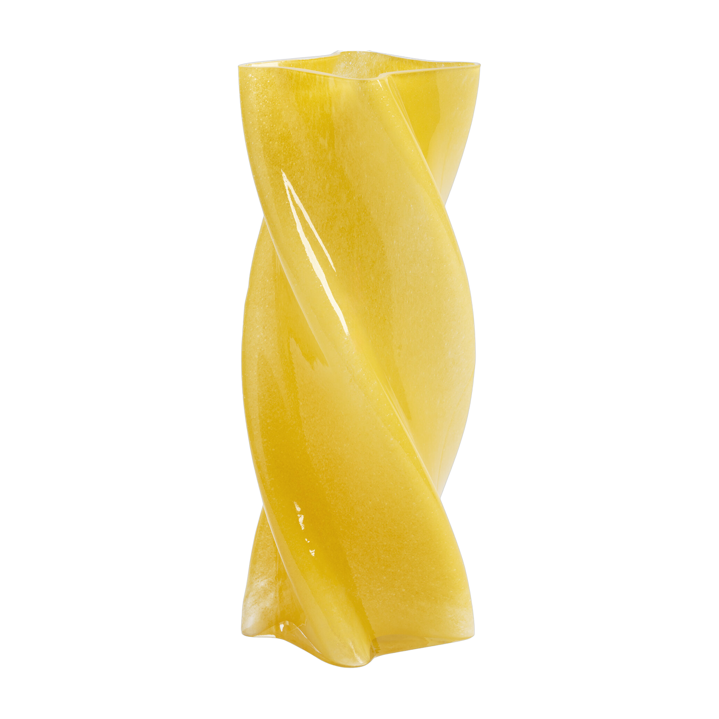 Vase in vetro giallo opaco 19, 5 cm Marshmallow - &Klevering