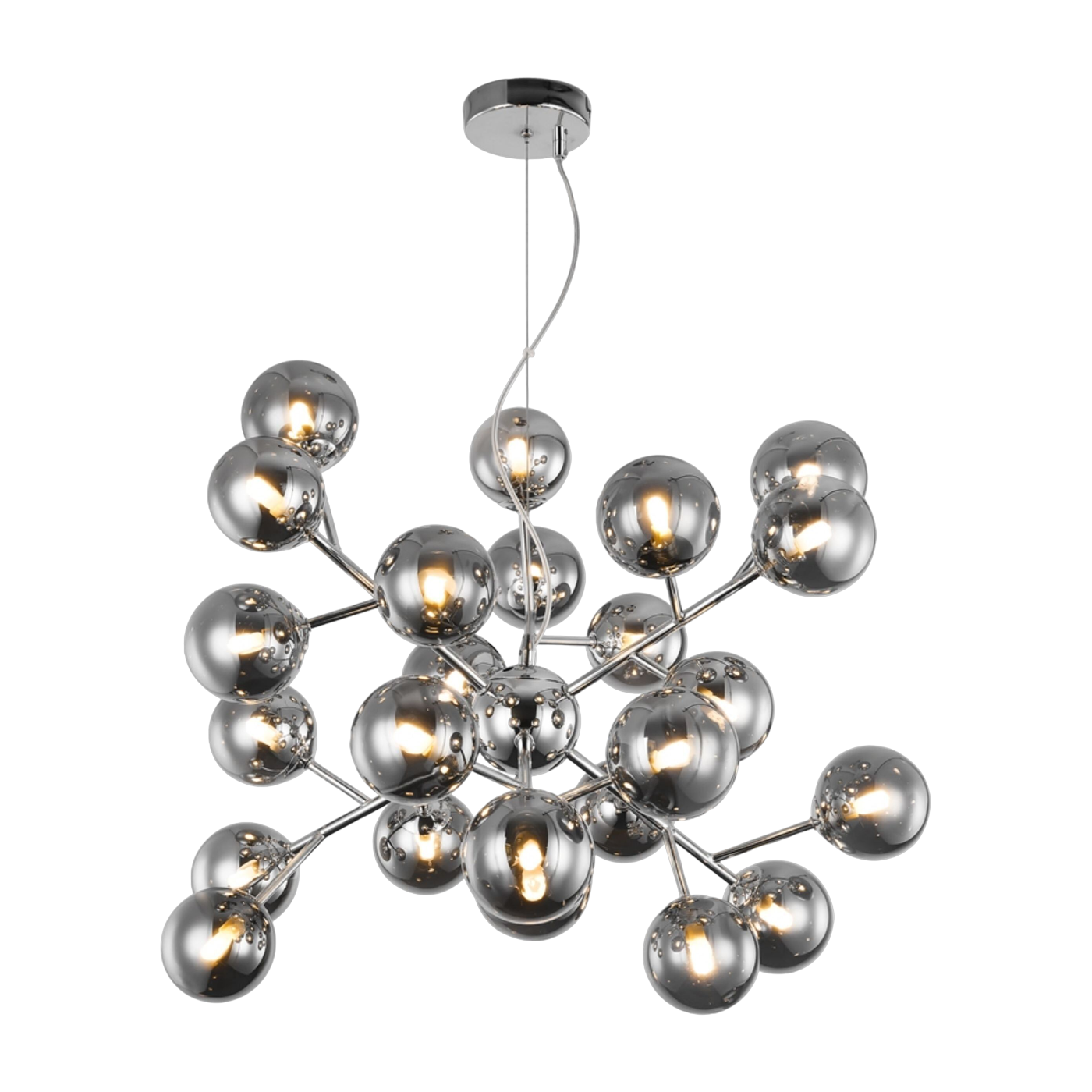 Lámpara de araña de metal cromado 24 bombillas 65 x 40 cm Dallas - Maytoni