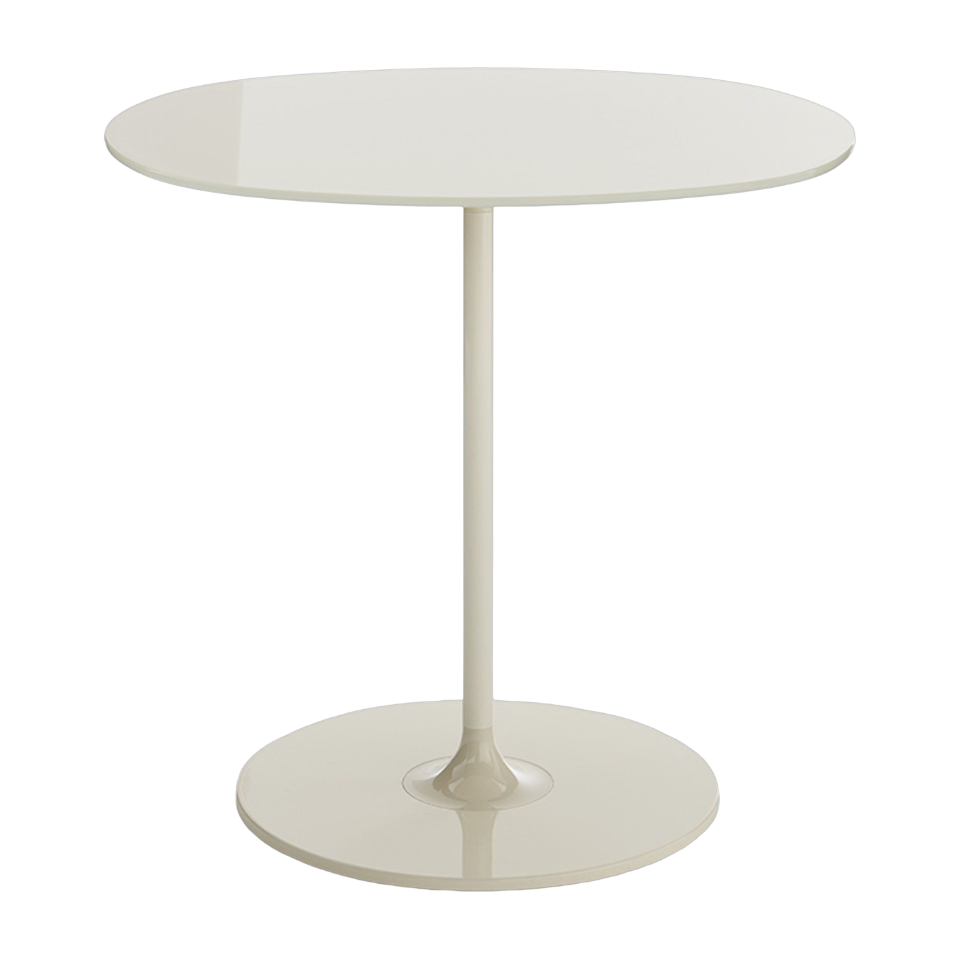 Table ronde steel and crystal white 45 cm Thierry - Kartell