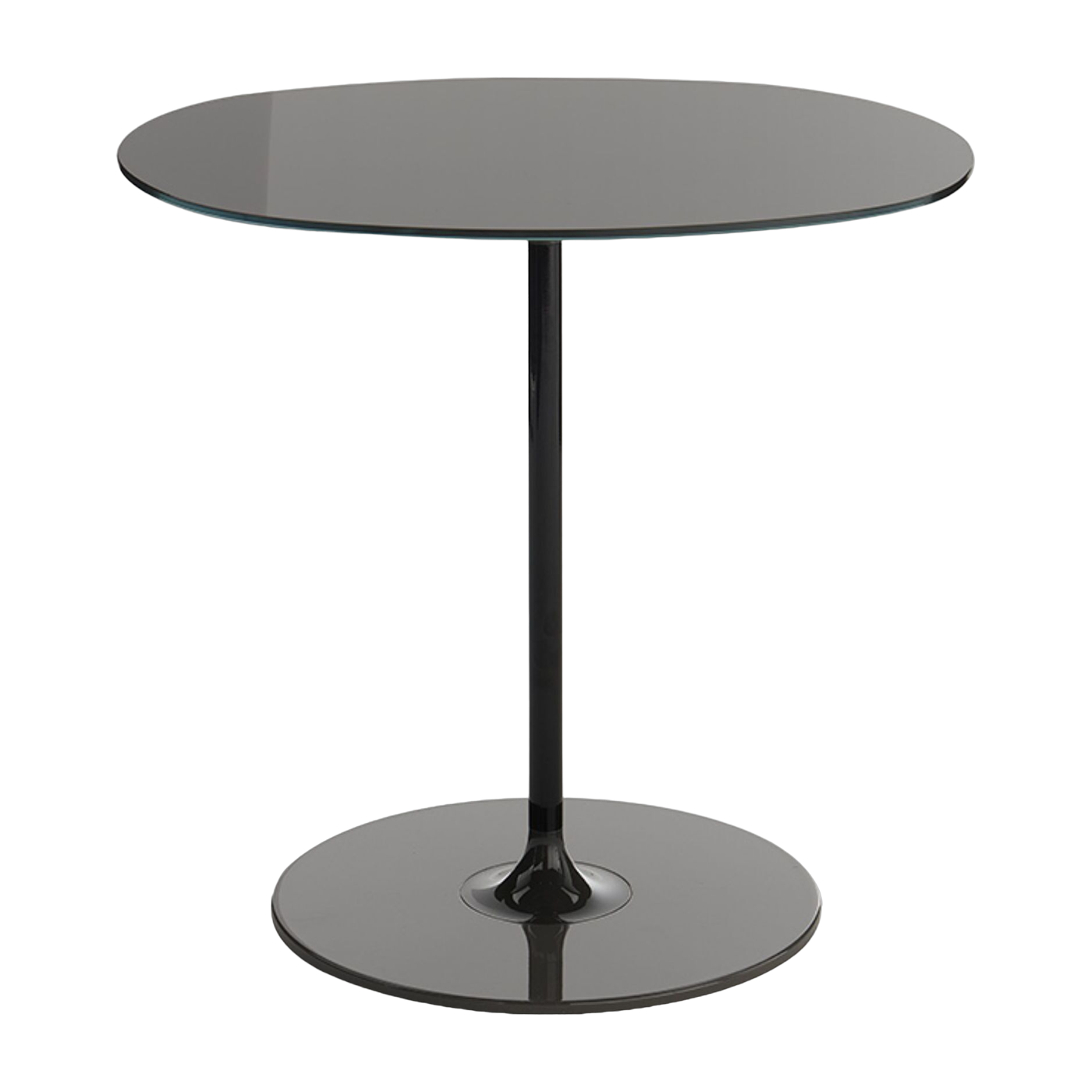 Table ronde in steel and black crystal 45 cm Thierry - Kartell