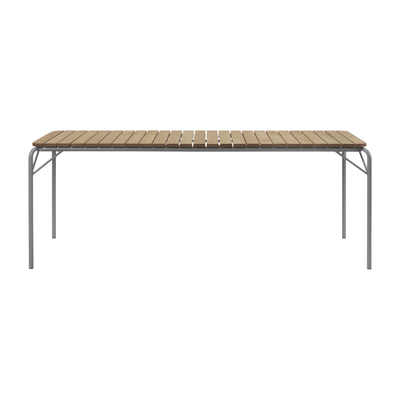 Grey steel outdoor dining table 90 x 200 cm Robinia Vig - Normann Copenhagen
