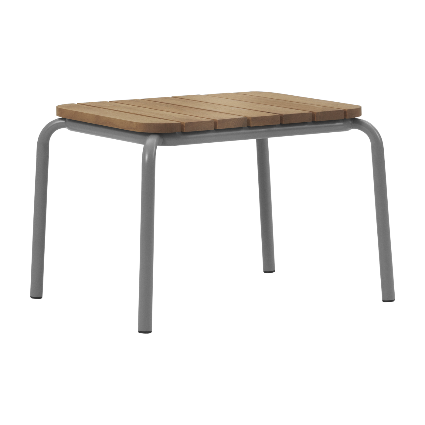 Robinia grey steel outdoor coffee table 55 x 45 cm Vig - Normann Copenhagen